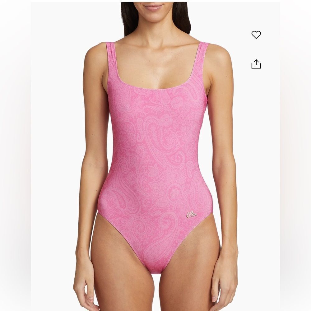 Etro Paisley Floral Wave Swimsuit NWT